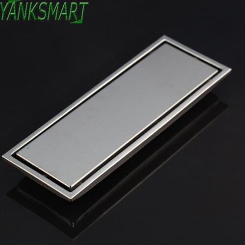 YANKSMART Floor Drain Bathtub Hair Trap Shower Basin Hole Plug Strainer Fur Filter Floor Drain 304 Stainless Steel 300mm x 110mm