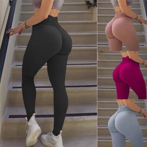 Women Slim Fit Hight Waist Fitness Leggings Running Gym Stretch Sports Pants Trouser Sexy Butt Lifter Leggings Skinny Pants