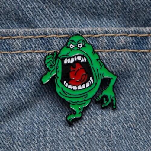 Ghostbusters Badge Creative Horror Enamel Pin Boy and Girls Lapel Oil Drop Pins Jewelry Hat/Backpack Gift Brooches S178