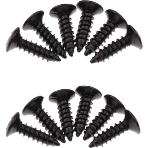 12pcs Pickguard Screws Steel Scratch Plate Mounting Screws With Nickel Plate