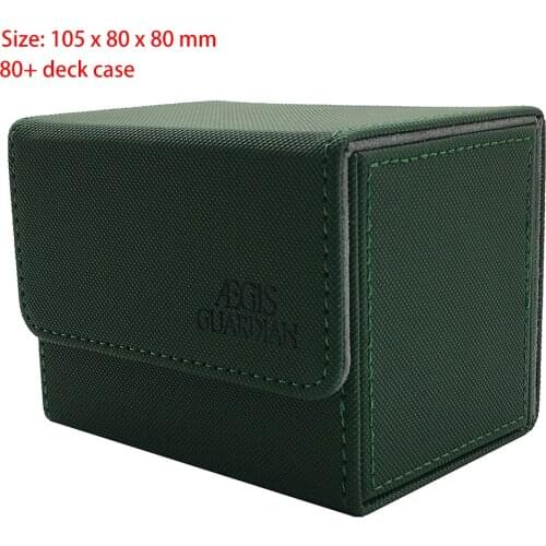 AEGIS GUARDIAN Side-Loading Card Box Deck Case Mtg Pokemon Yugioh Card Binder Holder: Green 80