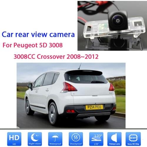 Car Rear View Camera For Peugeot 3008 3008CC 5D Crossover 2008 2009 2010 20112012 HD Night Vision Parking Camera Waterproof