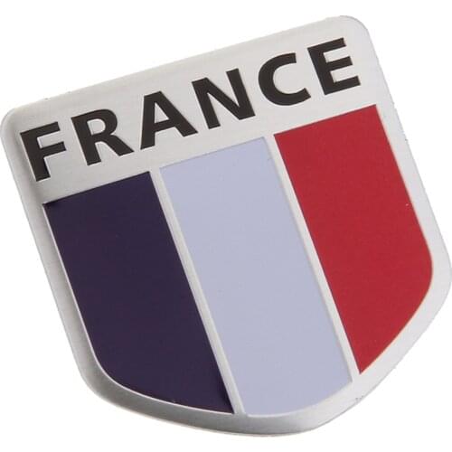 Car Styling Auto Car Sticker Emblem Badge Decal For France Flag Logo For Renault Peugeot Citroen Toyota Benz Smart Alfa Romeo