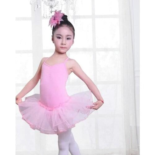 Ballet Dance Costume Children Sexy Sleeveless Practice Gymnastics Leotard Girls Dance Ballet Dress