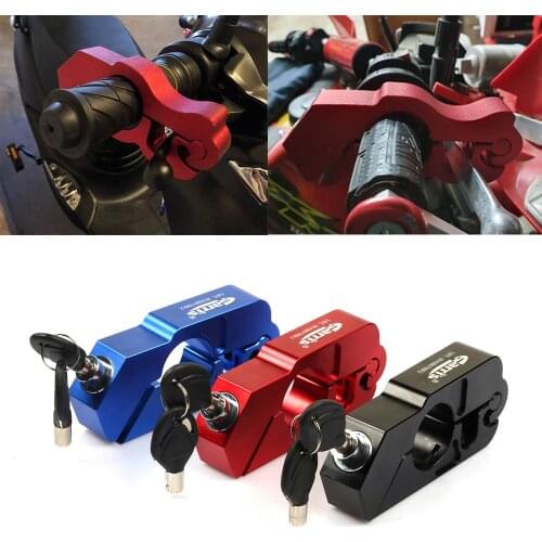 Motorcycle Grip Lock Security Safety Locks Handlebar Locking Fit Scooter ATV Anti-theft Bikes Lock Handle Locks Handle Bar Locks