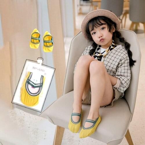 Children Lace Invisible Socks Combed Cotton Girls Shallow Mouth Dance Socks Summer Breathable Boat Baby Socks Floor Socks