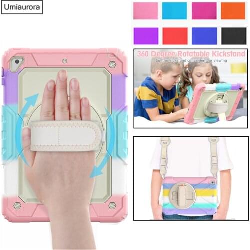 Kids Cover For IPad 7th 8th 10.2 360 Rotate Kickstand Protective Case for iPad Mini 5 Air 1 2 3 4 10.9 Pro 11 2020 9.7 2017 2018