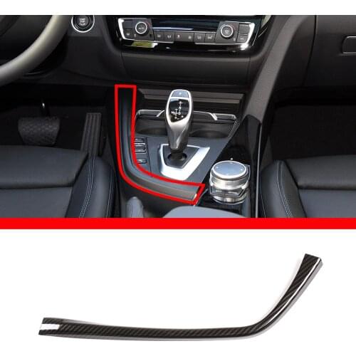 For 2013-2019 BMW 3 Series GT/4 Series F30 F35 320i ABS center console gear L-shaped side trim sticker LHD interior accessories