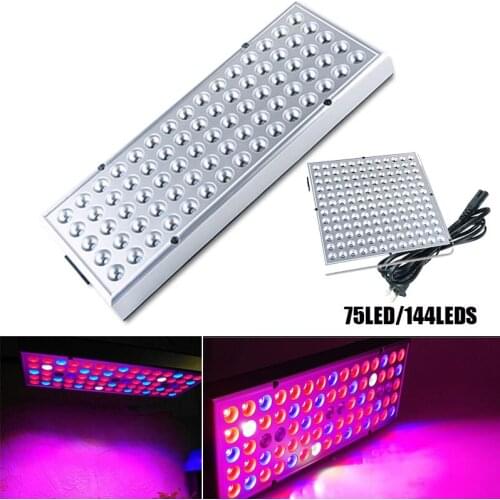 25W/45W cultivo LED Plants Grow Panel light Full Spectrum Phyto Lamp 75 LED 144 LED Indoor Greenhouse growbox tent room