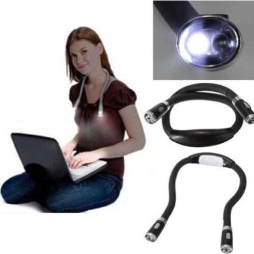Flexible Handsfree LED Neck Light Book Reading Lamp Night Flashlight Camping Light UD88