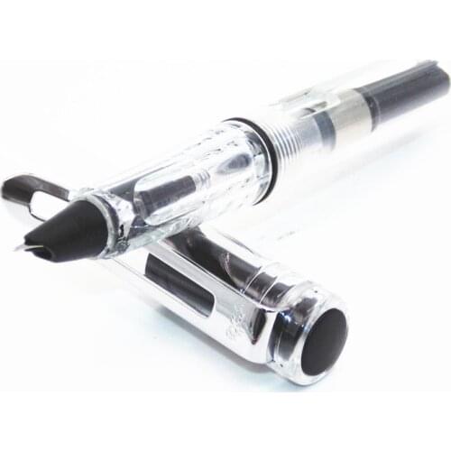 Jinhao 599 Transparent white Student office calligraphy Fine nib Fountain Pen New fashion