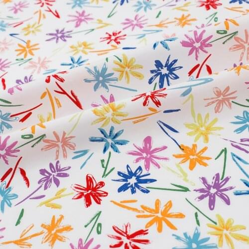 Kaleidoscope Reactive Dyeing Cotton Fabric For Shirt Tissus Au Mètre Telas Algodon Estampadas Tissu Ткань Для Шитья Sewing Tela
