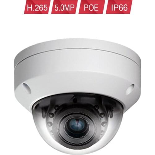 H.265 5MP Vandalproof Camera POE 5MP 2592*1944 AI Human&Face Detection IP Camera Outdoor Security Video Surveillance kit