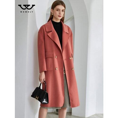 Cashmere coat womens autumn and winter 2021 medium long short wool woolen cloth Hepburn cloak womens coat