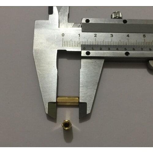 10pcs M3 x 13mm Brass Hexagonal Threaded Double Pass Spacers Hexagon Copper Post