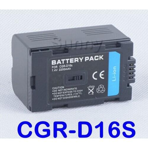 2200mAh Lithium Ion Rechargeable Battery pack for Panasonic CGR-D16, CGR-D16A, CGR-D16A/1B, CGR-D16S, CGR-D16SE/1B, CGR-D220