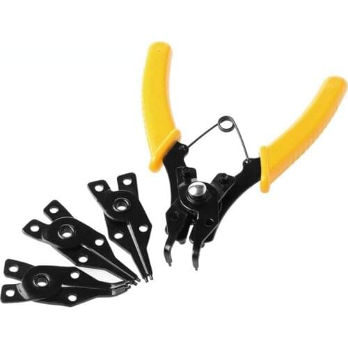 4 in1 Circlip Pliers Set DIY Snap Ring Combination Retaining Clip Jewelry Pliers Internal External Ring Remover