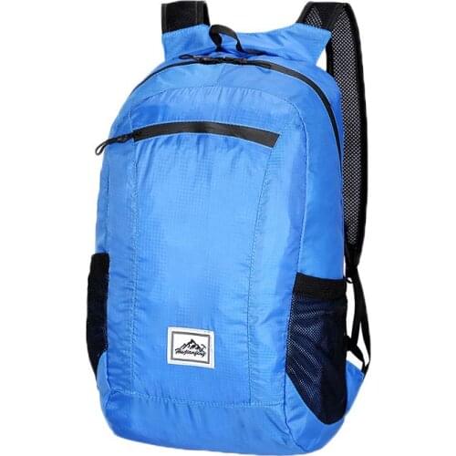 Portable Foldable Backpack Waterproof Backpack Foldable Bag Ultralight Outdoor Pack for Women Men Travel Hiking 7 Colors