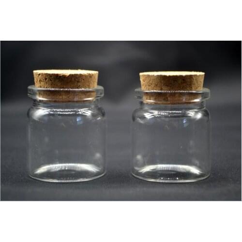 37x40x27mm 20ml empty Glass Jars Bottles With Cork 12pcs/lot For Wedding Holiday Decoration Christmas Gifts jewelry pendants