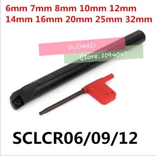 S06K-SCLCR06/S07K-SCLCR06/S08K-SCLCR06/S10K-SCLCR06/S12M-SCLCR06/S16Q-SCLCR09/S20R-SCLCR09/S25S-SCLCR09 6-32mm CNC turning tool