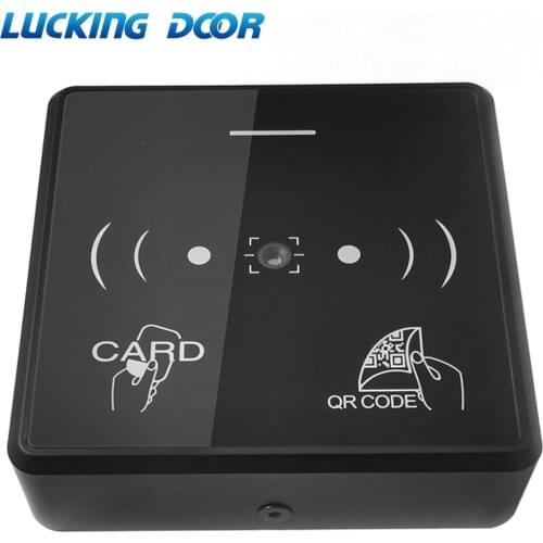RFID Barcode QR Code Reader Access Control Reader TTL /RS485/ Wiegand 26/34 output 13.56MHZ Card NFC 20000 user wechat free