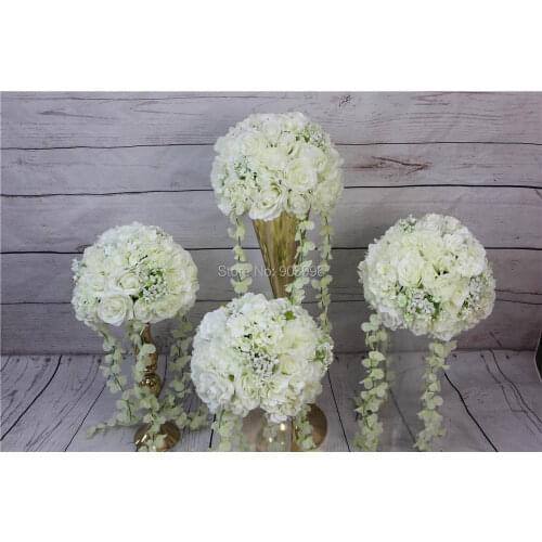 SPR !!Free shipping!10pcs/lot wedding road lead artificial flower ball wedding table flowers centerpiece flower balls decoration