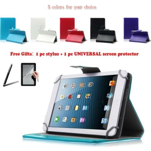 For TeXet TM-9767/TM-9748/TM-9747BT/TM-9743W/TM-9741 9.7" Inch Universal Tablet PU Leather cover case Free Gift