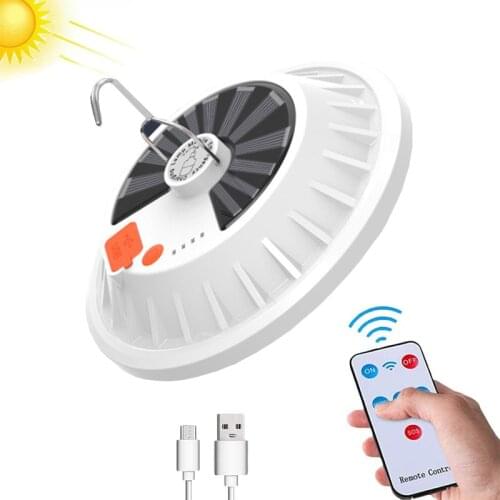 USB Solar Lights Camping Light Lantern 120 SMD LED Outdoor Camping Tent Light Mobile Power Bank Waterproof For Hiking Fishing