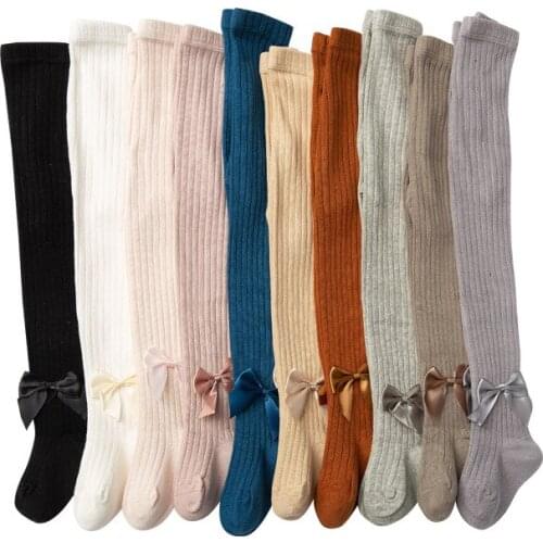 Spring Autumn Girls Kids Toddler Candy Colors Bow Pantyhose Ballet Dance Tights.Children Hosiery Stockings Lovely Pant