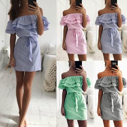 WICCON Short Summer Dresses