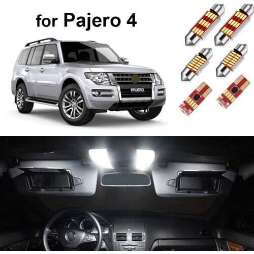 15Pcs Canbus Car Led Interior Light Kit For Mitsubishi Montero Shogun Pajero 4 V80 V93 V97 V98 2007-2020 Indoor Lamp
