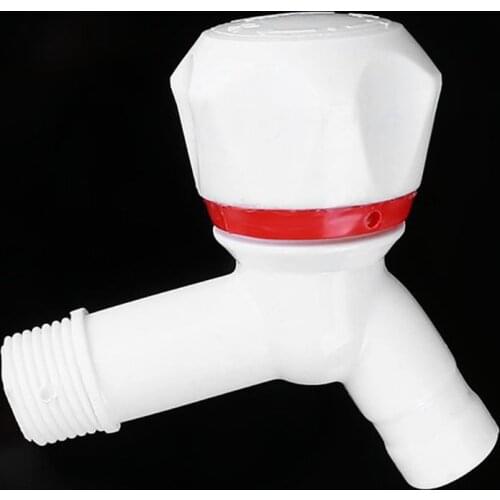 2 pcs Plastic Faucet PP Tap Male Thread Small Bibcock Easy Install Washing Non Leaking Big Flow Water Nozzle Kitchen Bathroom