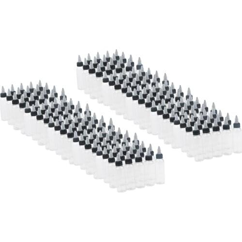 200 Pcs Empty Plastic Bottle WithTwist Top Cap Tip Applicator 30ml