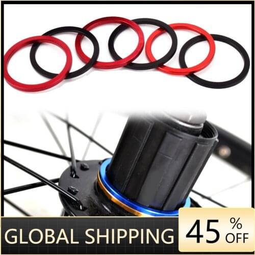 5PCS 1~3mm Bicycle Flywheel Hub Spacers MTB Bike Aluminium Alloy Bottom Bracket Washer Axle Washer Gasket Freewheel Gap