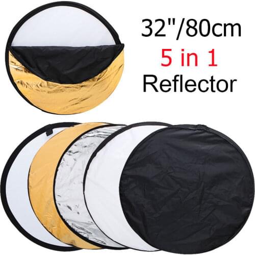 80 cm 5 in 1 Portable Collapsible Light Round Photography Reflector