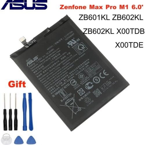 C11P1706 ASUS 100% Original Battery For ASUS Zenfone Max Pro M1 6.0 Inch ZB601KL ZB602KL X00TDB X00TDE 5000mAh + free tools