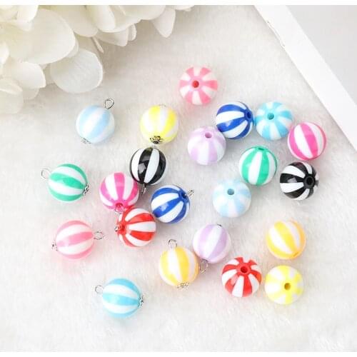 11pcs 16mm Watermelon beads Resin charms Earring Pendant Accessories For Necklace Keychain DIY Making