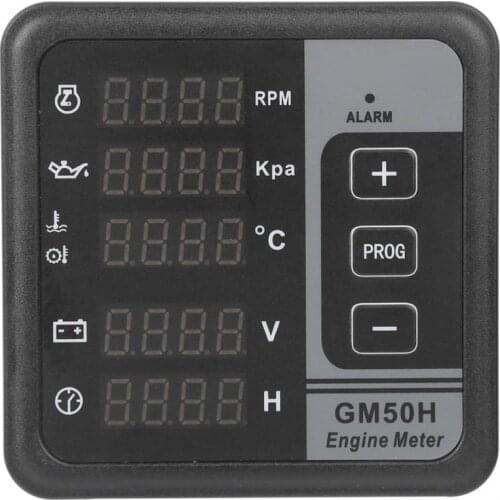 Engine Digital Display Multi-function Table Speed Oil Temperature And Pressure Water Temperature Battery Voltage Cumulative Time