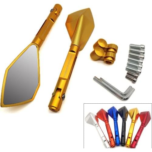 CNC Universal Motorcycle Mirror Rearview Side Mirrors Motorbike Accessories For Yamaha mt-09 mt-10 FZ07 FZ09 FZ6R FZ8 fz 1 09 6