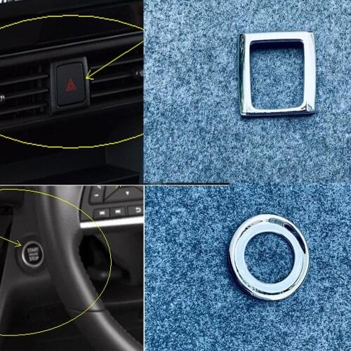 For Nissan Roox 2021 2022 Double Flash Light Switch Button Cover Trim Car Interior Engine Start Stop Push Button Switch Covers