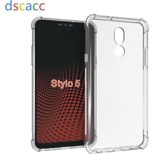 DSCACC Air Cushion Shock TPU Button Cover Case for LG K50S STYLO 5 100pcs