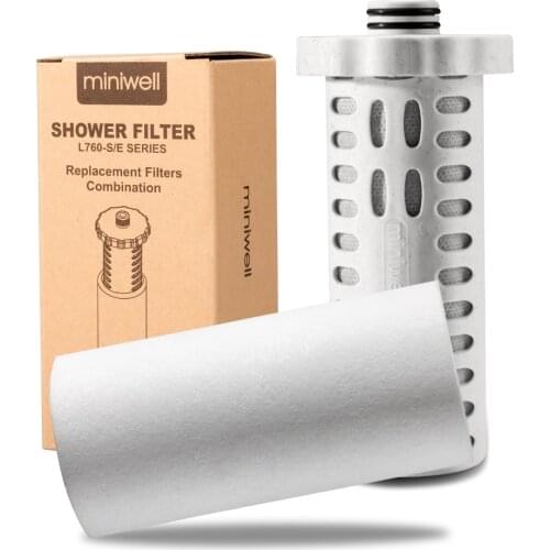 Replacement Filter Cartridge Combination 2 PC in 1 Pack for Shower Water Filter L760 Series - Removing Chlorine