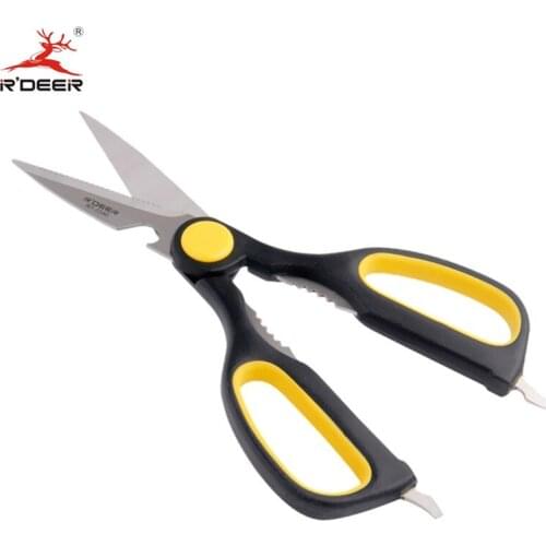 RDEER Stainless Steel Scissors Sewing Scissors Fabric Leather Crafts Scissors Kitchen Cutter Multi Function Pruning Tools