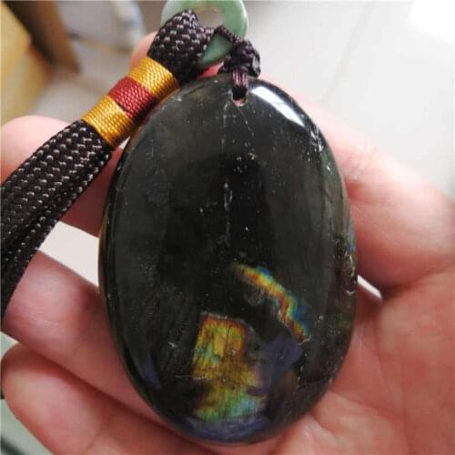 Natural crystal original stone 40-60g (play) colorful ancient apparition Watch the moonstone labradorite furnishing articles