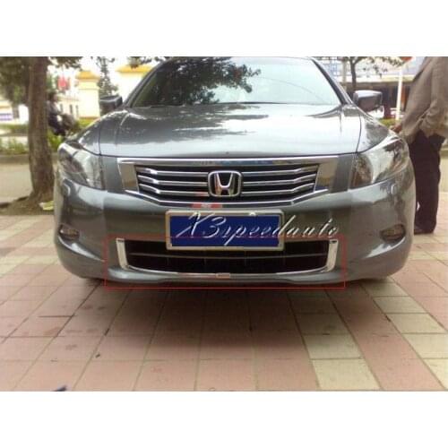 Car Styling Trim Chromed U Shape Front Lower Grille Trim For Honda Accord 2008 2009 2010 2011 2012