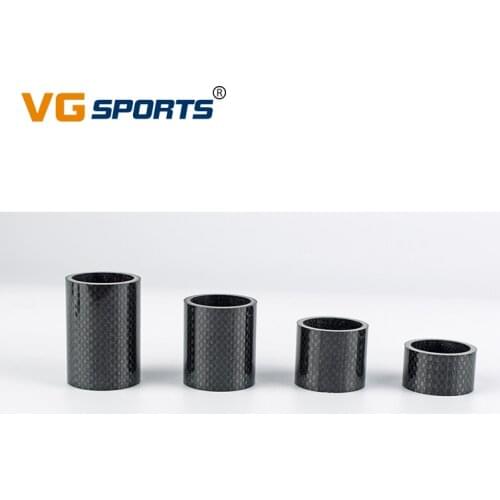 1pc Bicycle Headset Spacers Carbon Fiber Washers 1/3/5/8/10/15/20/30/40/50mm Rings for 28.6mm 1 1/8" Post Fork Stem Extra Height