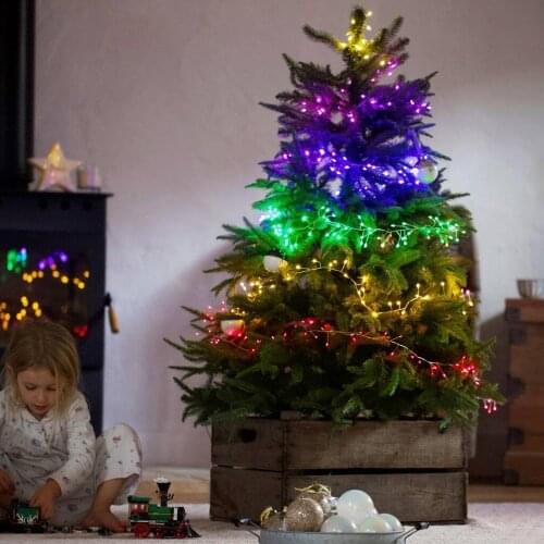 15M 500 LEDS Rainbow fairy Lights string Christmas tree Garland lights Home Wedding Party Decoration with plug for background de