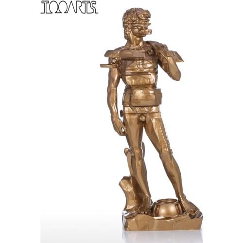 Tooarts Tomfeel David with Drawer Resin Sculpture Home Decor Modern Art Figurine Artwork For Office Home Decoration Accessories