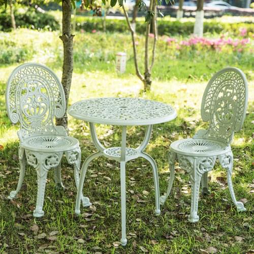 Outdoor Garden Aluminum Alloy Tables And Chairs Removable Balcony Apartment Hotel Patio Furniture