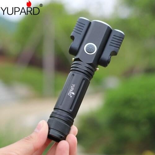 YUPARD Outdoor waterproof tactical hunting flashlight Work Light Portable Aluminum 3 LED torch Powerful flashlight